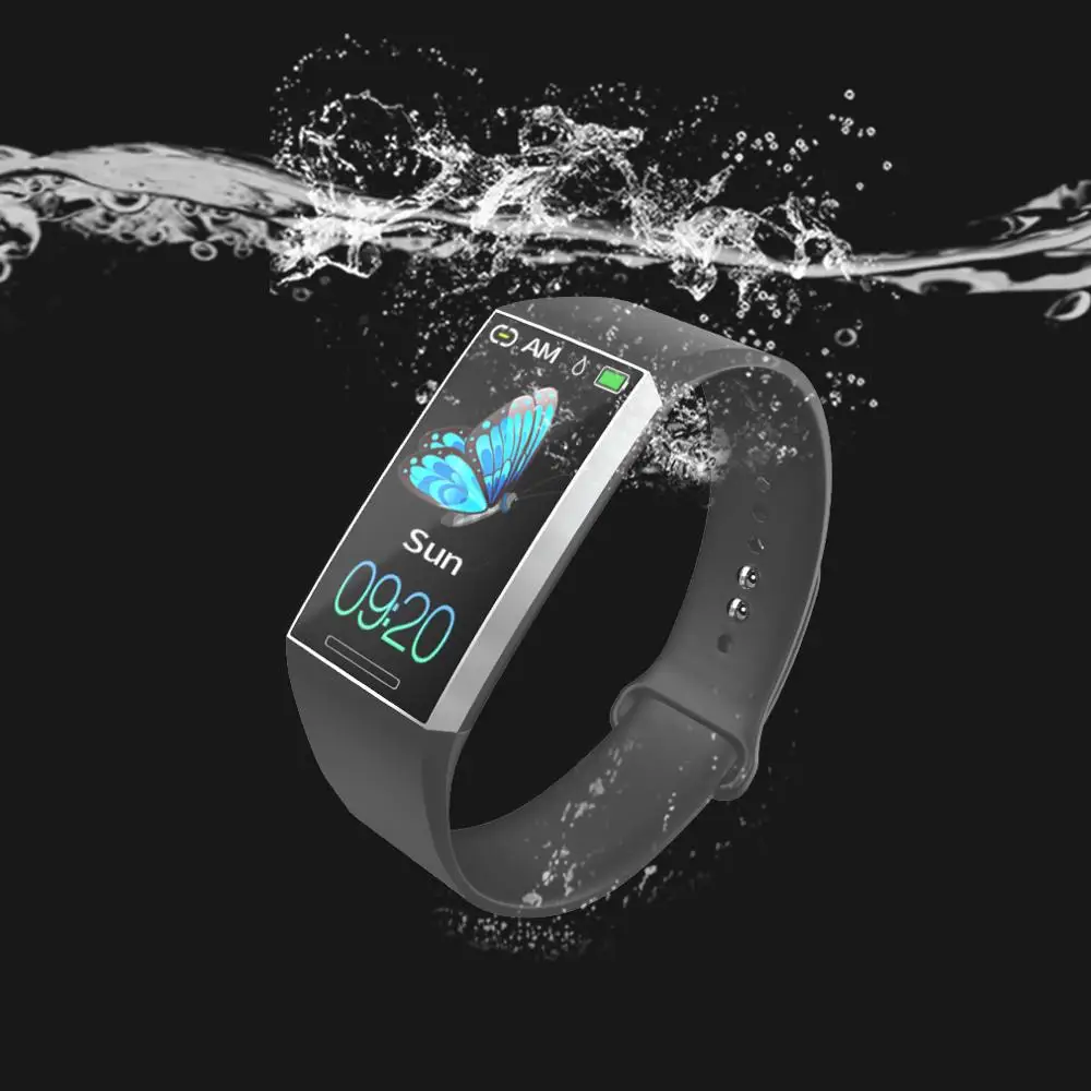 Умные часы Bluetooth 50 м Водонепроницаемый фитнес-трекер цветной сенсорный Умный Браслет кровяное давление монитор сердечного ритма хит браслет
