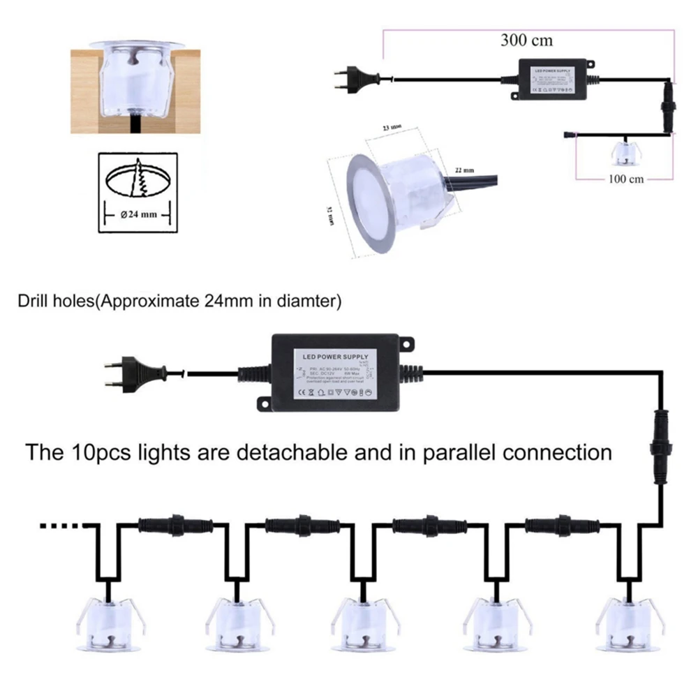 1-16pcs LED Deck Light 16 Color RGB Underground LED Spotlight with Remote AC85-265V Waterproof Step Light for Garden Landscape