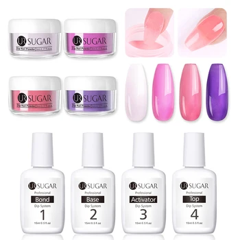 

UR SUGAR Dipping Nail Powder Set Neon Effect Nail Glitter Powder Kits Dip System Nail Art Decoration Natural Dry