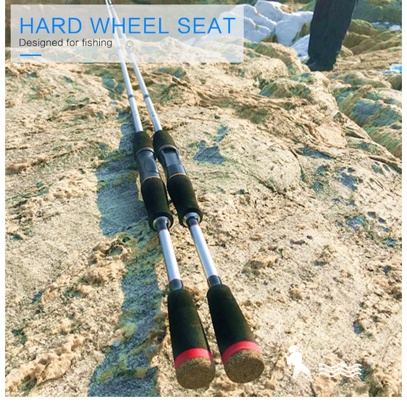 DONQL 1.8M Carbon Spining Fishing Rod Casting Lure Rod 2 Sections Line 6-15lb Lure weight 3-20g EVA handle Travel Fishing Rod    (8)