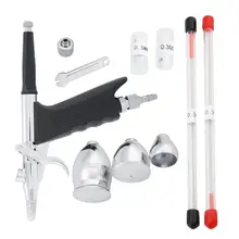 Новинка 0,2 мм 0,5 мм пневматическая Аэрограф Двойного Действия компрессор распылитель комплект для крафт торта краски искусства Nial спрей набор инструментов