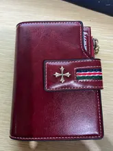 Card Wallet Purse Hasp Short Credit Zipper Small High-Quality Women Stylish Fashion Oil-Wax