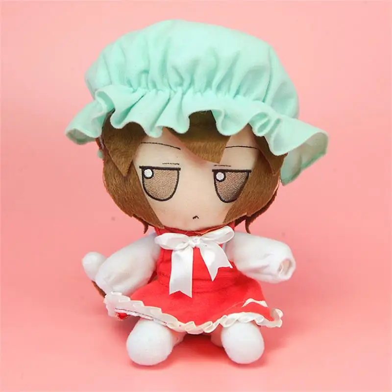

Japan Anime TouHou Project Chen Cosplay Cute Doll Plush Stuffed Throw Pillow Sitting Toy Boy Girl Kawaii Xmas Gifts