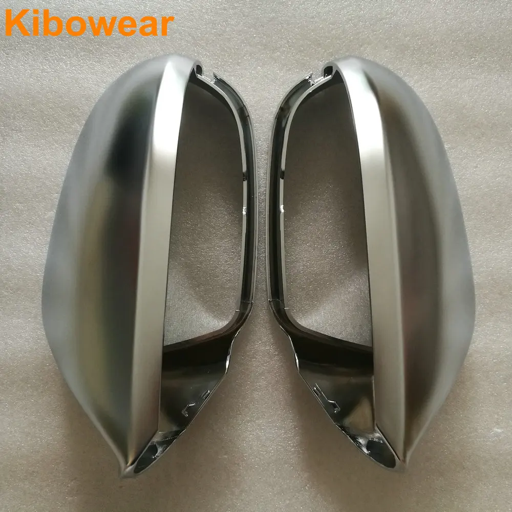 Kibowear for Audi A6 S6 C7 4G Side Wing Mirror Covers Caps Silver Matte