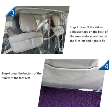 

Transparent Car Isolation Film Anti-droplet Protective Cover Full Surround Taxi Prevent Droplets Dust Isolation Film