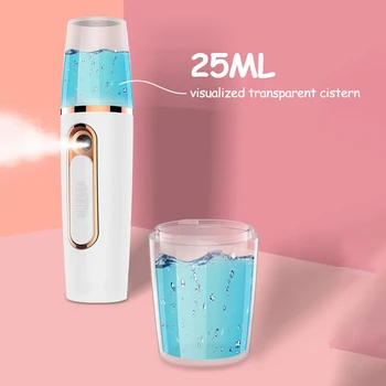 

Facial Humidifier Spray Sanitizer Machine Mini Portable Nano Spray Face Moisturizing Hydrating Device