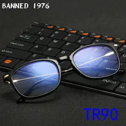 Запрещены 1976 TR90 кадр с прозрачной Стекло Frame Брендовая Дизайнерская обувь деловые очки кадр Оптический Рецепт Стекло es