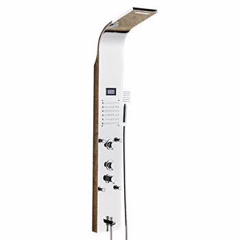 

FreeShipping YUJIE ZSHY1016 Shower Panel Faucet Temperature Display Waterfall SPA Massage Jet Bath Shower Column Digital display