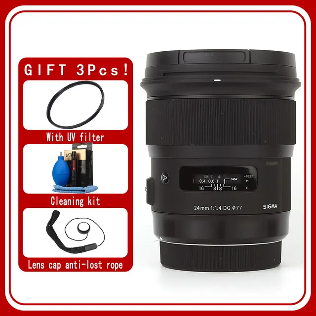 Sigma 24mm Dg Hsm Art Lens For Canon Nikon Sony E Camera