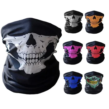 

Hip-hop Bandanas For Male Female Head Scarf Knitted Scarves Wristband Vintage Pocket Towel Hot Selling Skull Ghost Scarf