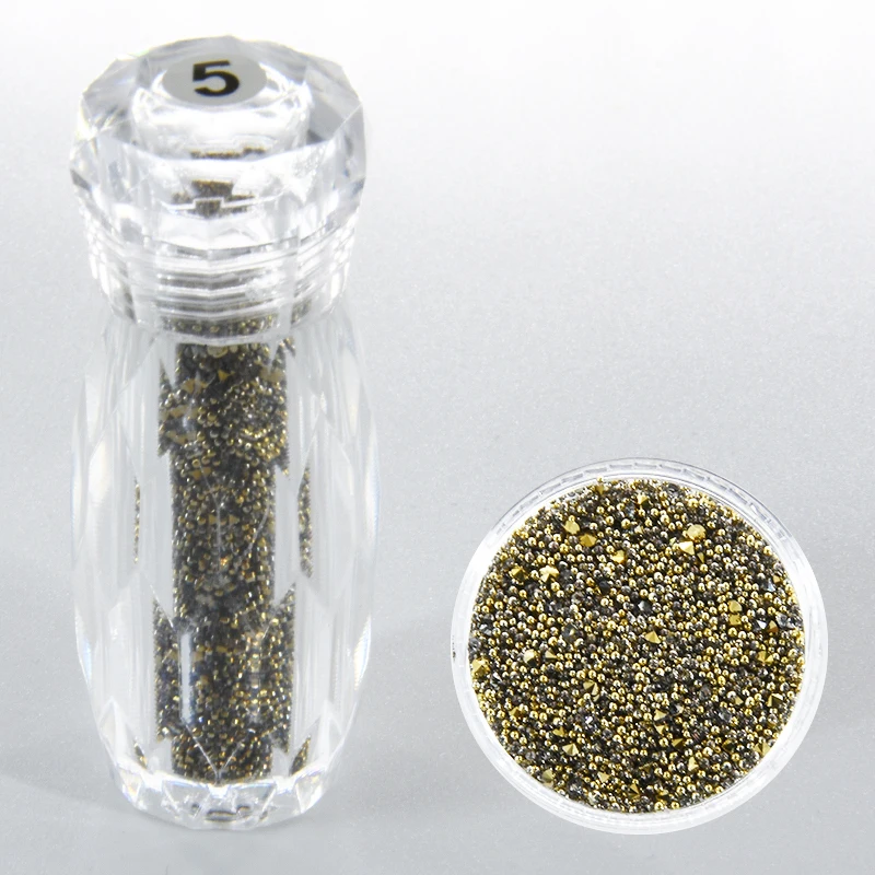 10 стилей 0,6-1,2 мм кристалл Нейл-арт микро циркон Икра для ногтей циркон микро-бусины для нейл-арта Стразы для ногтей Блестки для ногтей DIY Кристальные камни - Цвет: color5