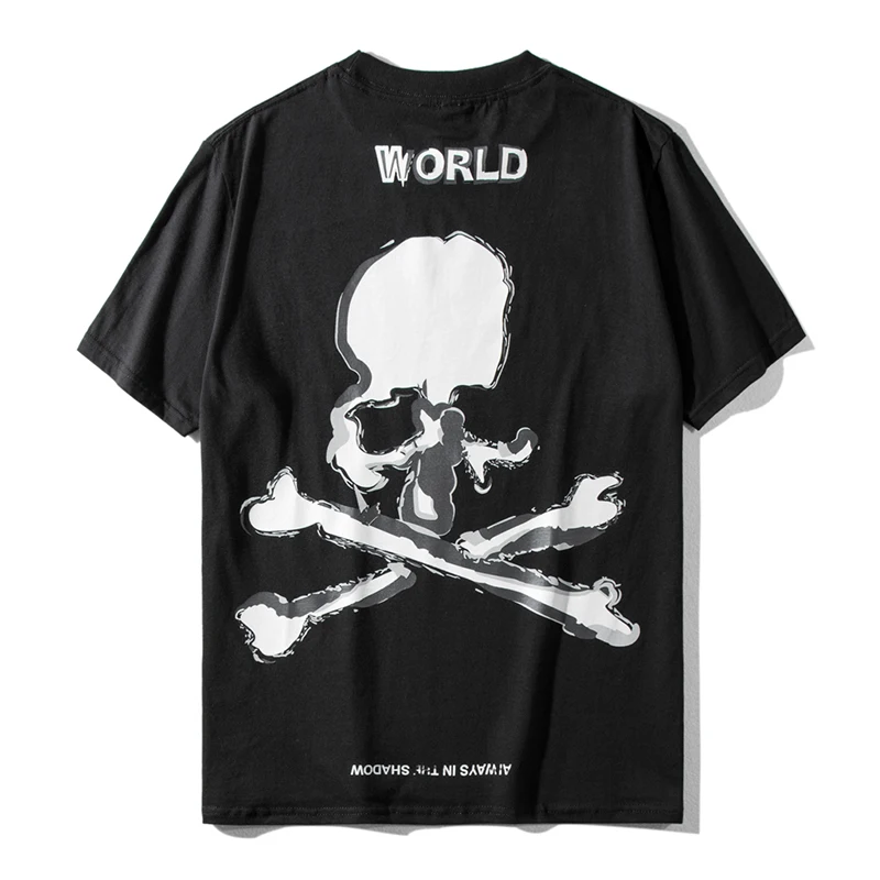 

New luxury Men mastermind MMJ Skull bone world T Shirts T-Shirt Hip Hop Skateboard Parkour Street Cotton T-Shirts Tee Top N149