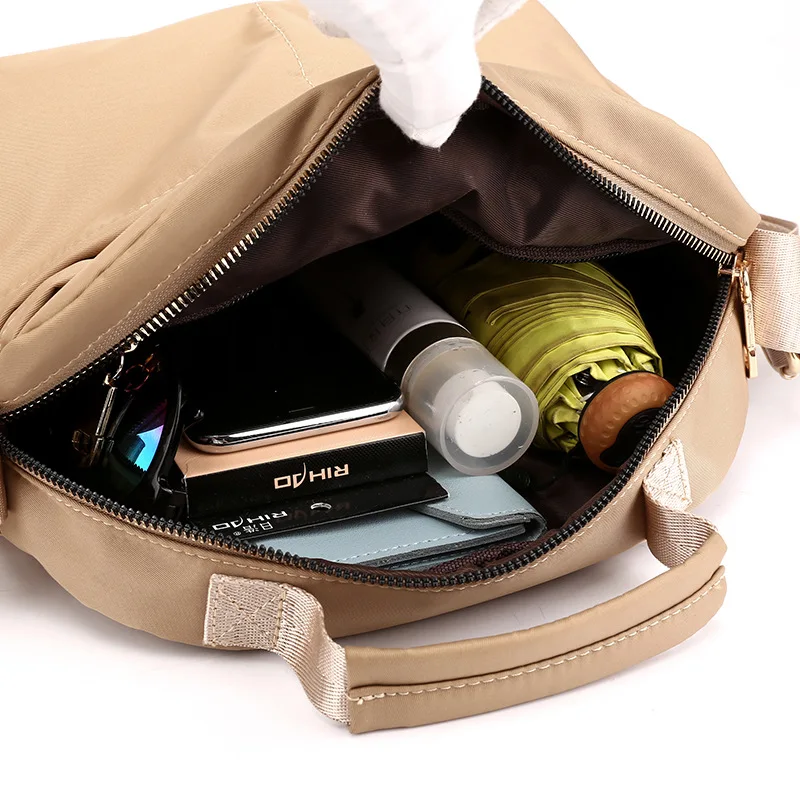 

Baigou Bag New Style Nylon WOMEN'S Bag Middle-aged Mom Going to Work Shopping Shoulder Oblique Hand