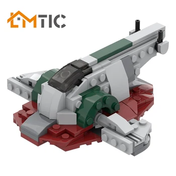 

BuildMOC Star Series Wars MOC-35304 UCS Micro Slave1&Bracket Building Blocks Diy 157pcs Toys Bricks Christmas Gift For Kids