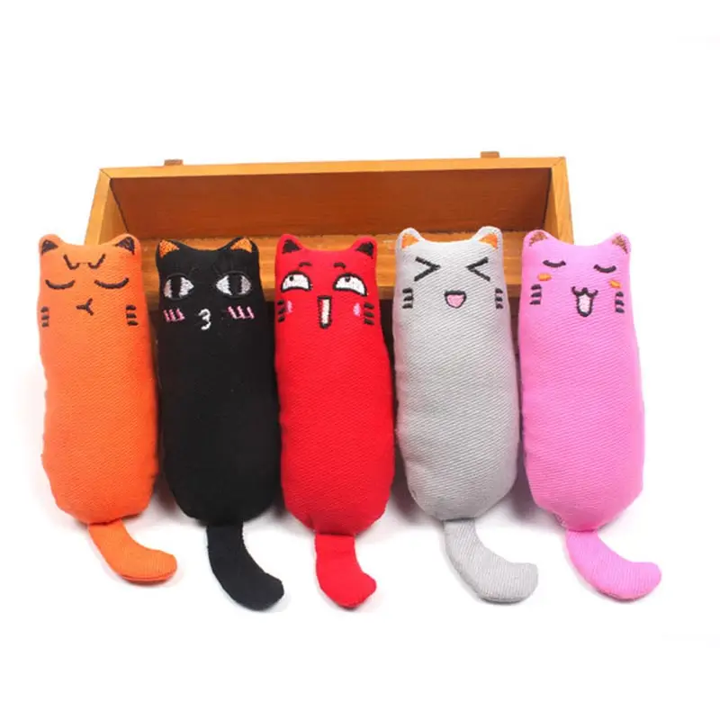

New Plush Cat Toy Funny Interactive Cat Grinding Catnip Toys Pet Kitten Chewing Toy Claws Thumb Bite Cat Mint For Cats