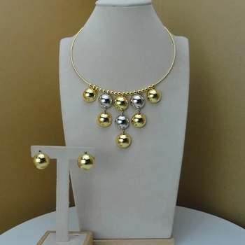 

Yuminglai New Arrival 24K Elegant Simple Design Jewelry Set for Women FHK9057