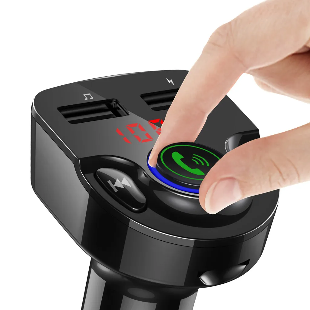 20# Автомобильный MP3-плеер fm-передатчик Aux модулятор Bluetooth Handsfree автомобильный комплект автомобильный аудио mp3-плеер с Умной зарядкой двойной USB mp3