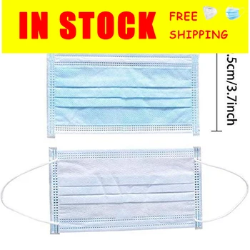 

Disposable Protective Mask With 3 Layers Non Woven Meltblown Fabric Anti Air Borne Droplets Dust