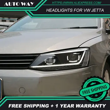 

Car Styling Head Lamp case for VW jetta MK6 2012-2017 Headlights VW jetta MK6 LED Headlight DRL Lens Double Beam Bi-Xenon HID