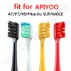 High Quality Replacement Toothbrush Heads For Apiyoo A7/P7/Pikachu SUP/MOLE Electric Tooth Brush Heads With Individual Package 6