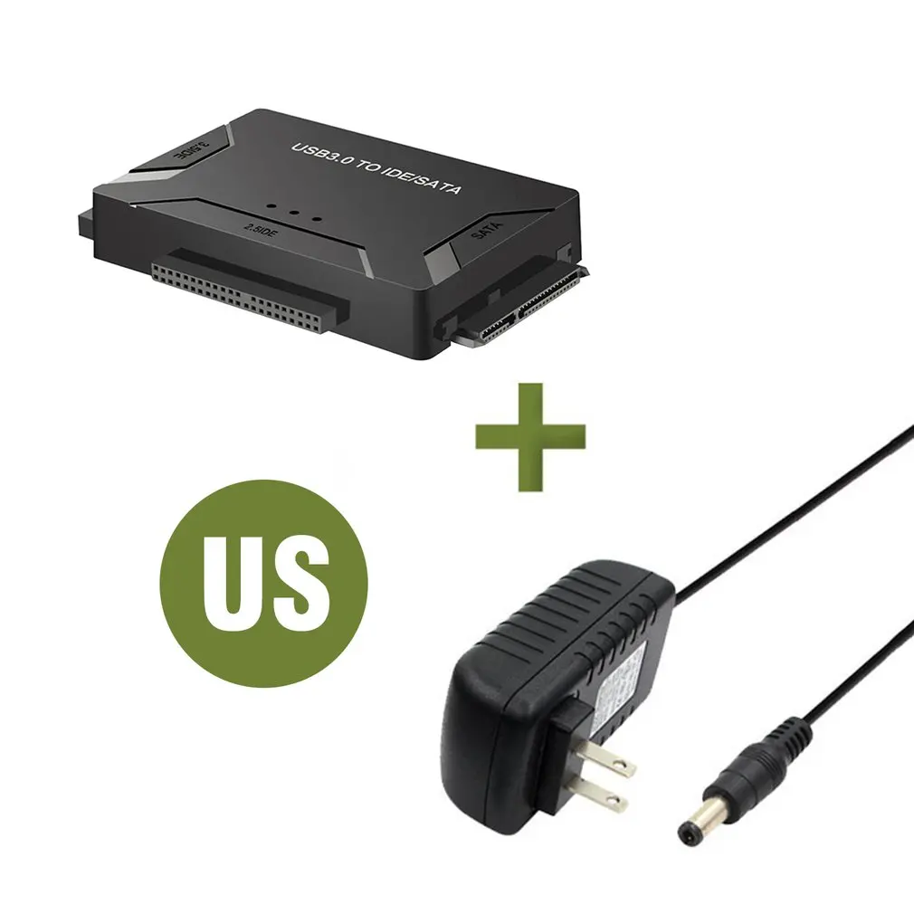 US SATA USB IDE адаптер Жесткий диск SATA к USB3.0 конвертер передачи данных для 2,5/3," IDE SATA жесткий диск HDD SSD - Цвет: US