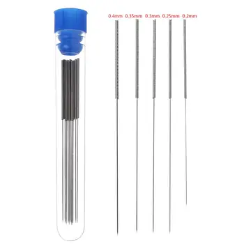 

10 Pcs Stainless Steel Cleaning Needle 0.2MM 0.25MM 0.3MM 0.35MM 0.4MM for 3D Printer Drill Bits Nozzle Cleaning Kit Stainless