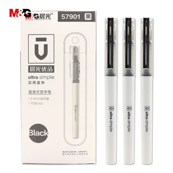

M&G Simple gel pen gift stationary 0.5 mm student pen school office supplies 1pcs black ink Promotional for writing