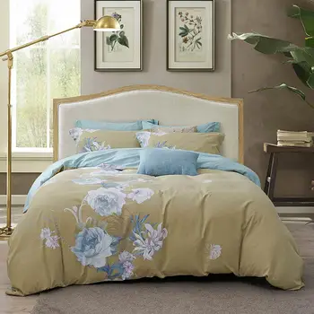 

Svetanya Sanding Cotton Bedding Set Printed Thick Linens Sheet Pillowcase Duvet Cover