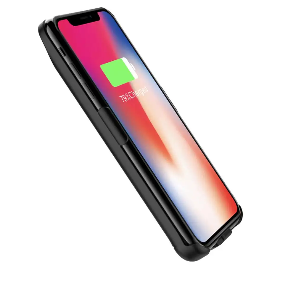 KQJYS Power Bank зарядное устройство чехол для iPhone XR X XS портативный ультра тонкий