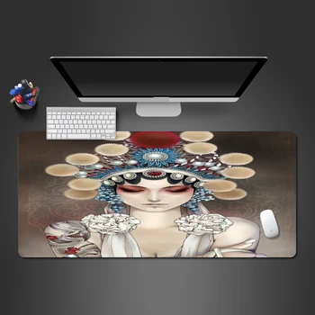 

Hot Selling Chinese Style Girl Mouse Pad High Quality Rubber Washable Pads PC Computer Keyboard Professional Popular Mause Pad