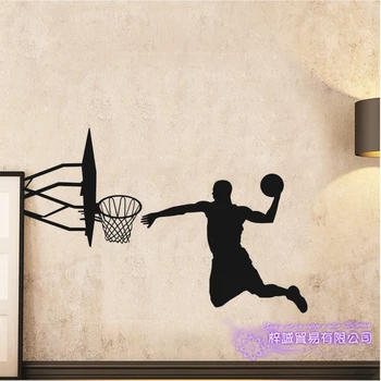 

Basketball Player Sticker Decal Sports Posters Home Decoration Vinyl Wall Decals Decor Mural Dunk Wall Car Decal