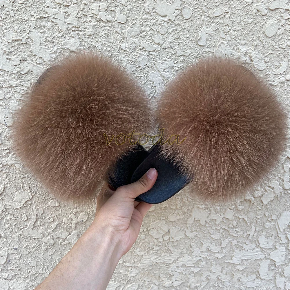 leather girl in boots Summer Kids Fur Slippers Fluffy Raccoon Fur Slides Toddler Furry Fox Fur Flip Flops Children Rainbow Fur Sandal Girls Flat Shoes children's sandals near me