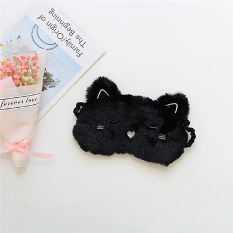 Милая бумага с кроликом животное коала мультфильм маска - Цвет: black cat