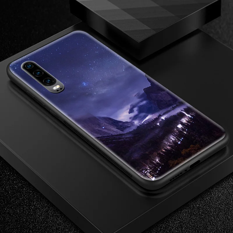 W164 Для huawei P20 P30 Lite Plus Honor 6X чехол из закаленного стекла Nova3i P Smart Pro Y6 Y7 Prime Y9 Pro дизайн морской Coque - Цвет: W164