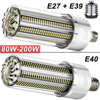 

Sale Super Bright Corn LED Light Bulb 80W-200W LED Light Bulb Built-in Heat Dissipation Fan Ceiling Lighting Garage Shop Factory