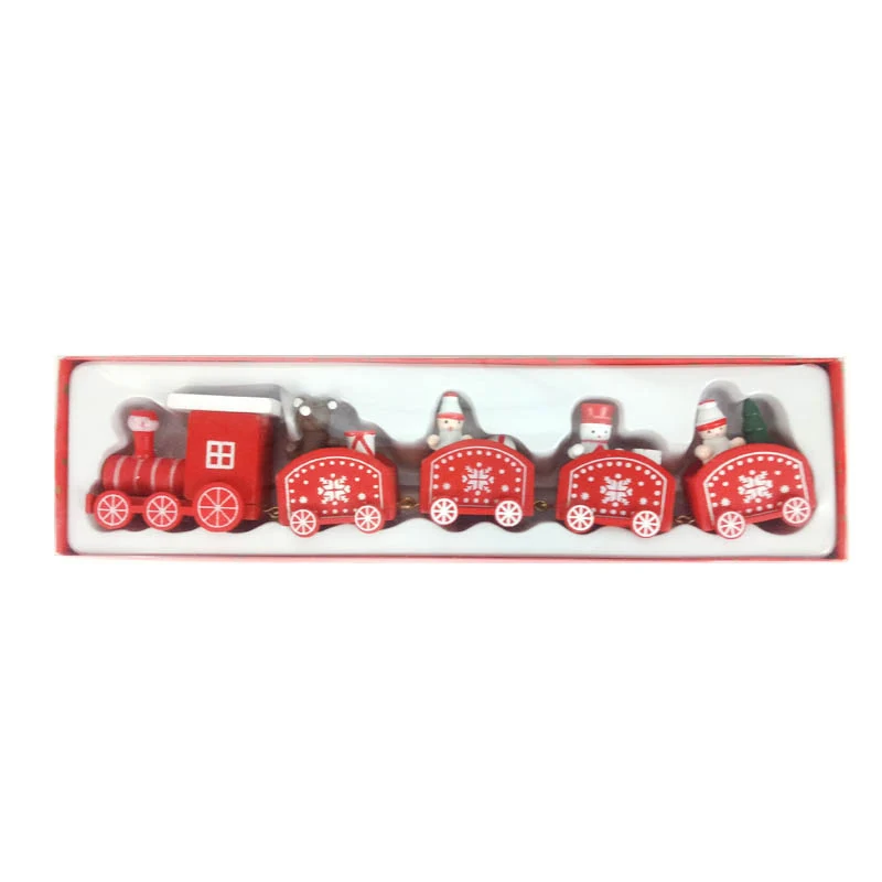 Маленький поезд популярные деревянные поезд фигурка автомобиля игрушки мини автомобиль автомобили на Рождество День Святого Валентина подарок новогодние поставки - Цвет: five red