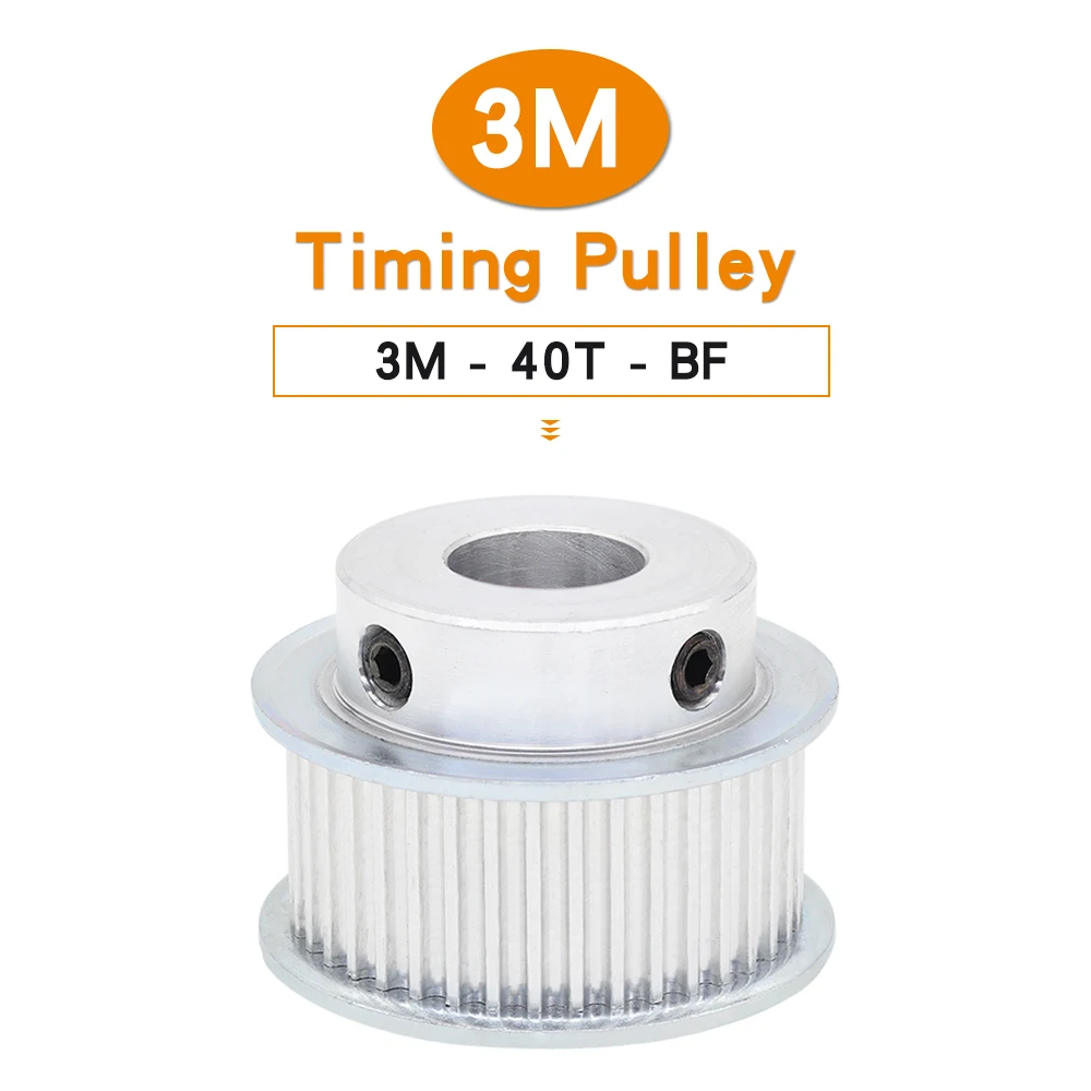 

Pulley Wheels 3M-40T Bore Size 6/8/10/12/14/15/16/17/19/20mm Alloy Motor Pulley Teeth Pitch 3.0mm For Width 15 mm 3M Timing Belt