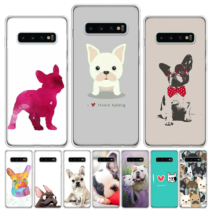 Чехол для телефона с изображением французского бульдога и щенка Samsung Galaxy A51 A71 A50 A70