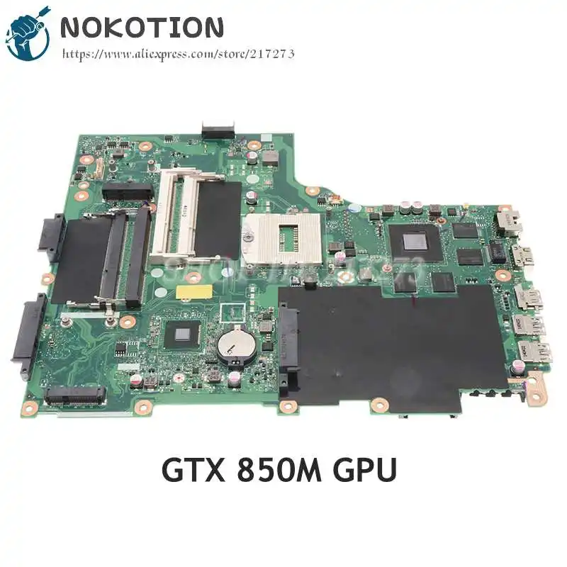 Материнская плата NOKOTION для ноутбука ACER Aspire V3-772G V3-772 DDR3L GTX 850M + HD 4600 NBMMB11001 NB.MMB11.001 VA70HW