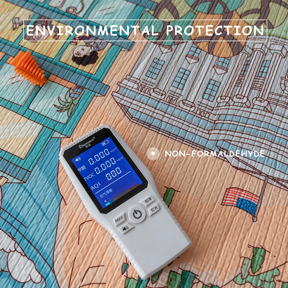 XPE Large Baby Floor Mat 195 145 1cm Cartoon Thickened Carpet Waterproof Children Crawling Pad Puzzle 4