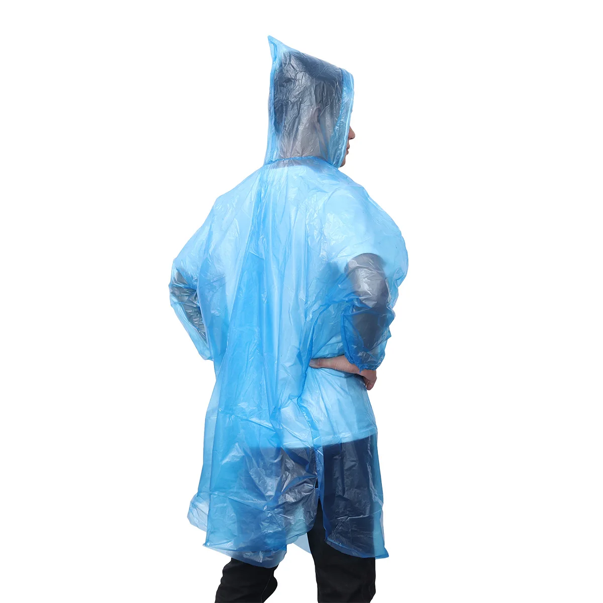8PCS Portable Adult Waterproof Emergency Disposable Kids Unisex Raincoat for Kids