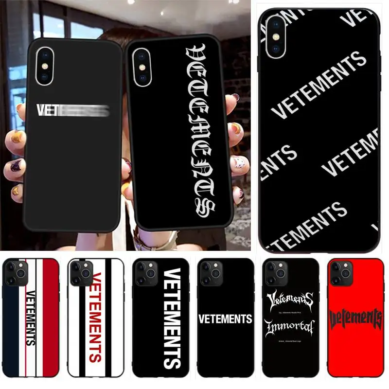 Французский бренд Vetementse чехол для телефона iPhone 11 pro XS MAX 8 7 6 6S Plus X 5S SE 2020 XR |