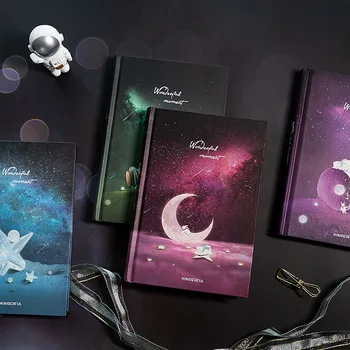 

Creative Wonderful Magic Time Diary Book Hardcover Notebook Gift 112 Sheets A5 Blank+Grid+Grid Paper
