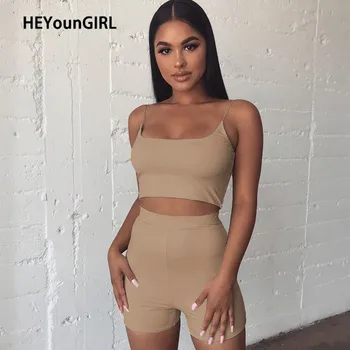 

HEYounGIRL Casual Skinny Biker Shorts Women Elastic High Waist Booty Hot Shorts Sporting Spandex Short Pants Ladies Summer 2020