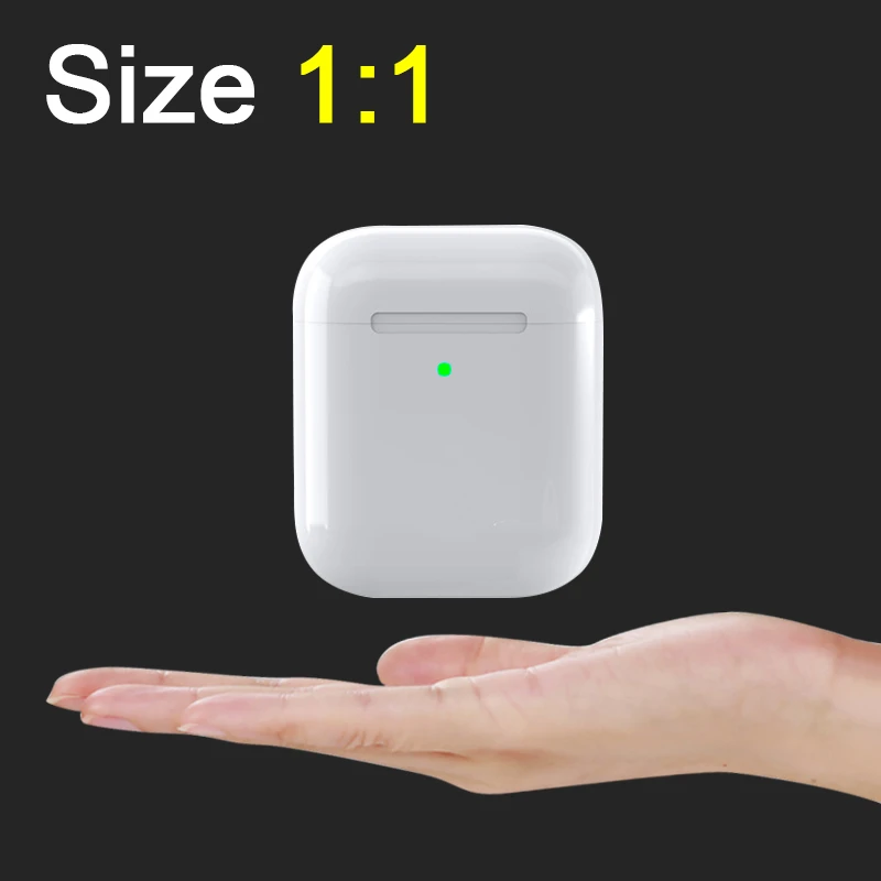 New i500 TWS 2nd Black Wireless Earphone Bluetooth 5.0 8D Bass Sound Earbuds Smart Sensor Wireless Charging PK i800 TWS