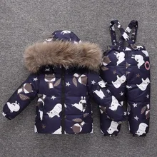 Детская одежда с капюшоном; Зимняя парка с капюшоном из искусственного меха; пуховое пальто с подкладкой; комплект со штанами; Эксклюзивная детская одежда; roupa infantil