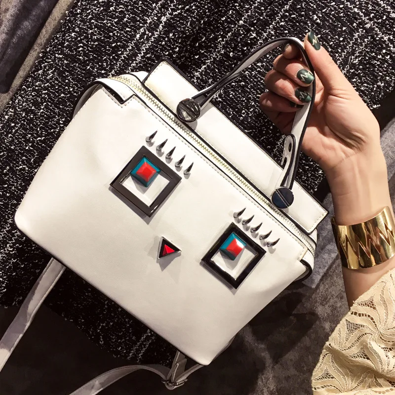 

2017 Europe And America Fashion Lipstick Release Buckle Square Sling Bag Spring New Style WOMEN'S Bag Simple Shoulder Bag