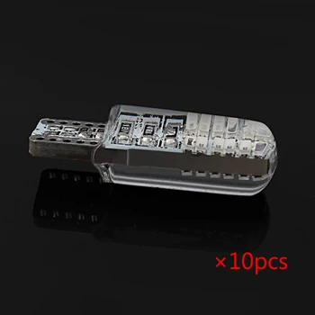 

Long life Low Temperature Rising Energy-saving Easy to install 5 Colors Silicone 10pcs T10 LED Lamp12V 3W Flood Corn LED Light B