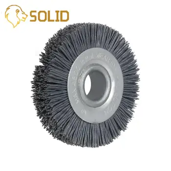 

70mm Nylon Wheel Brush Bore 16mm for Wood Furniture Metal Grinding Polishing Abrasive Wire Brush Grinder 180#