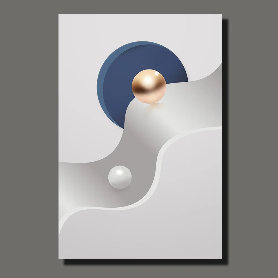 Agatino Print Collection Set of 3 Interiors with Edge